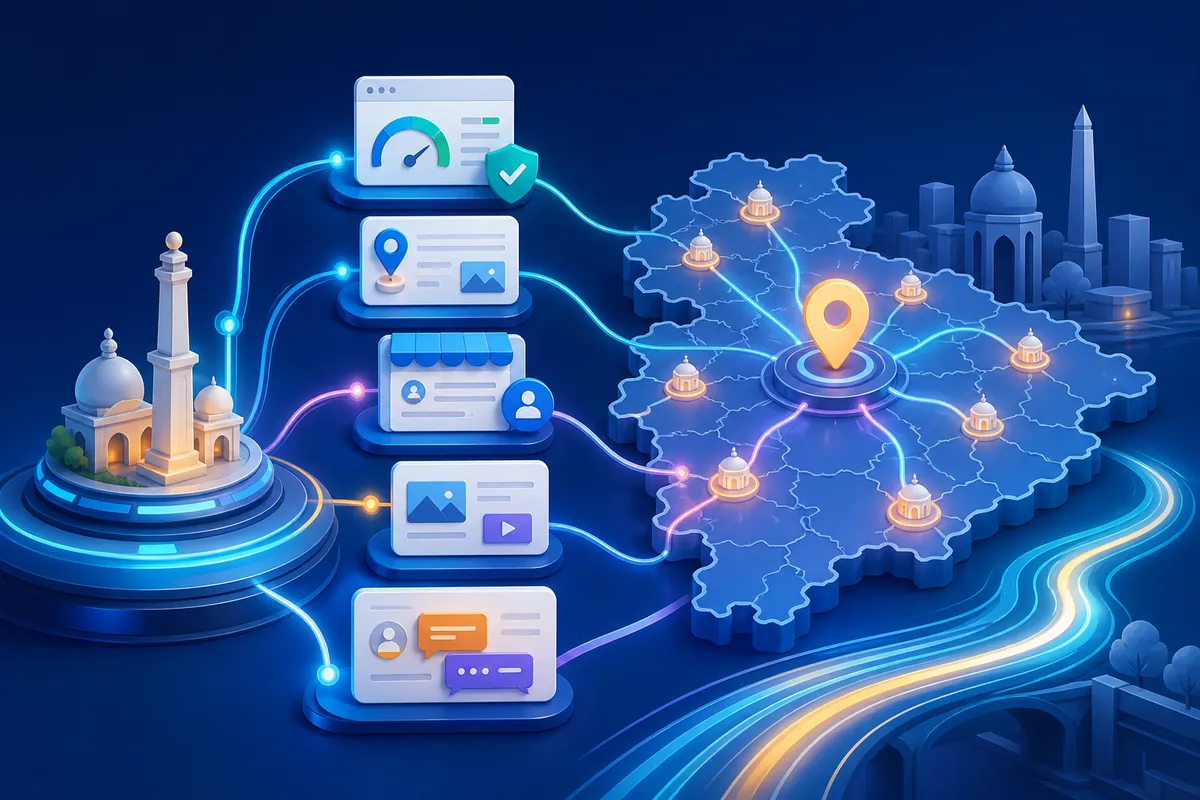 Ambala local visibility system connecting location relevance, content and customer enquiries