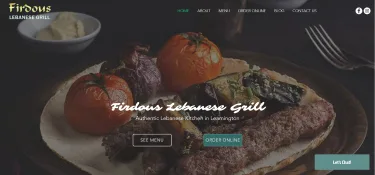 Firdous Lebanese Grill portfolio project