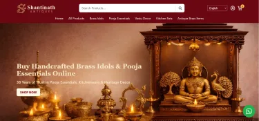 Shantinath Traders portfolio project
