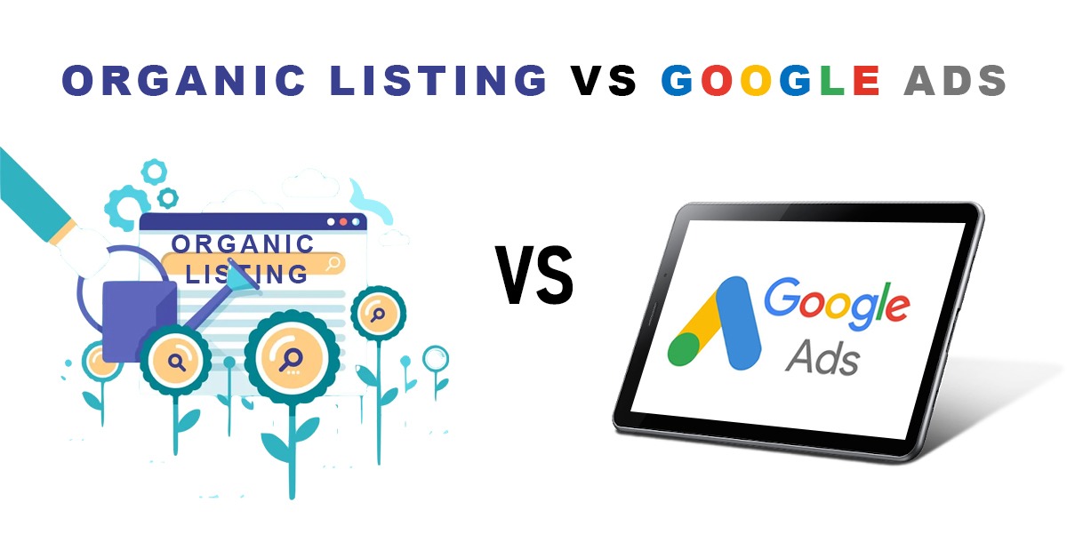organic listing vs google ads