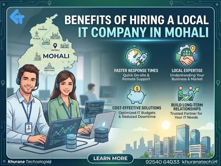 Benefits of Hiring a Local IT Company in Mohali